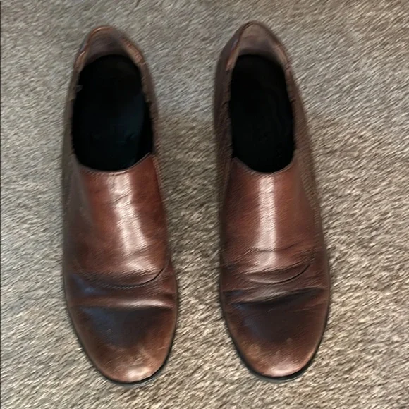 Born Brown Ankle Boots Timeless Leather Booties - Picture 2 of 7